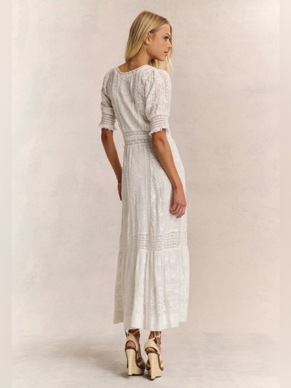 NWT NEW Loveshackfancy Minka Heritage Maxi Dress Size 2 - Picture 5 of 13